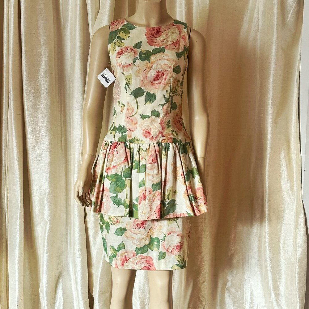 vintage peplum dress